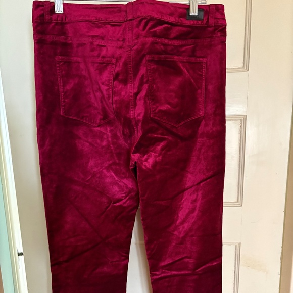 Paige Cindy red velvet jeans EUC 31 - Picture 5 of 7